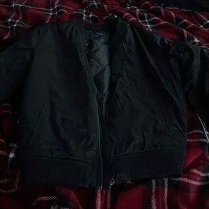 black puffer jacket